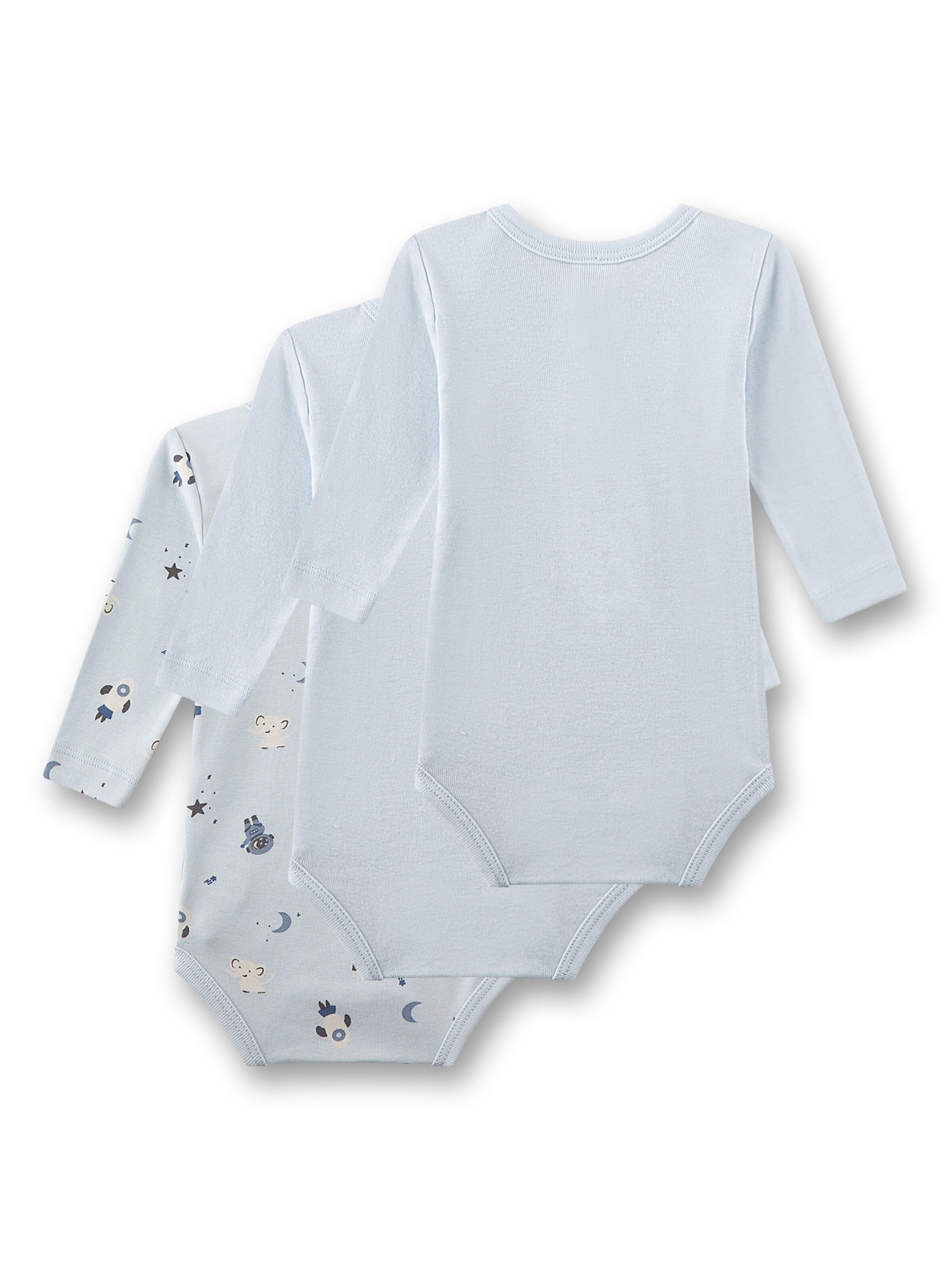 Tutina / body per bambino di Sanetta in blu