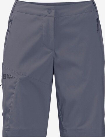 JACK WOLFSKIN Regular Athletic Pants 'Glastal' in Blue: front