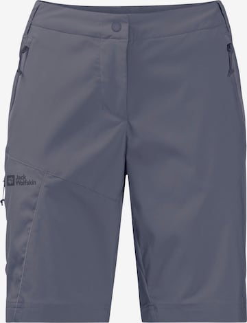 JACK WOLFSKIN Regular Funktionsshorts 'Glastal' in Blau: predná strana