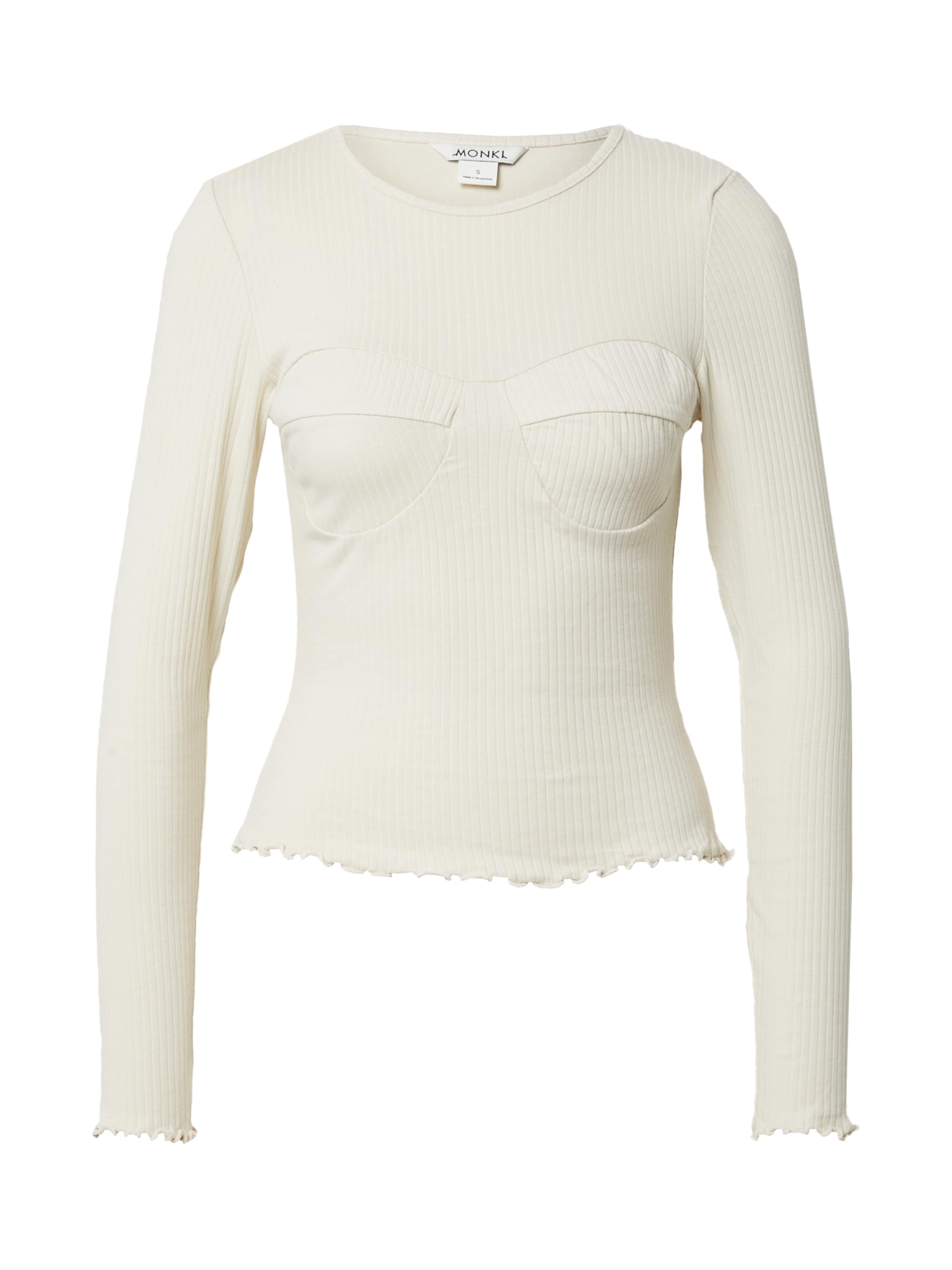 Monki Μπλουζάκι σε λευκό: μπροστά