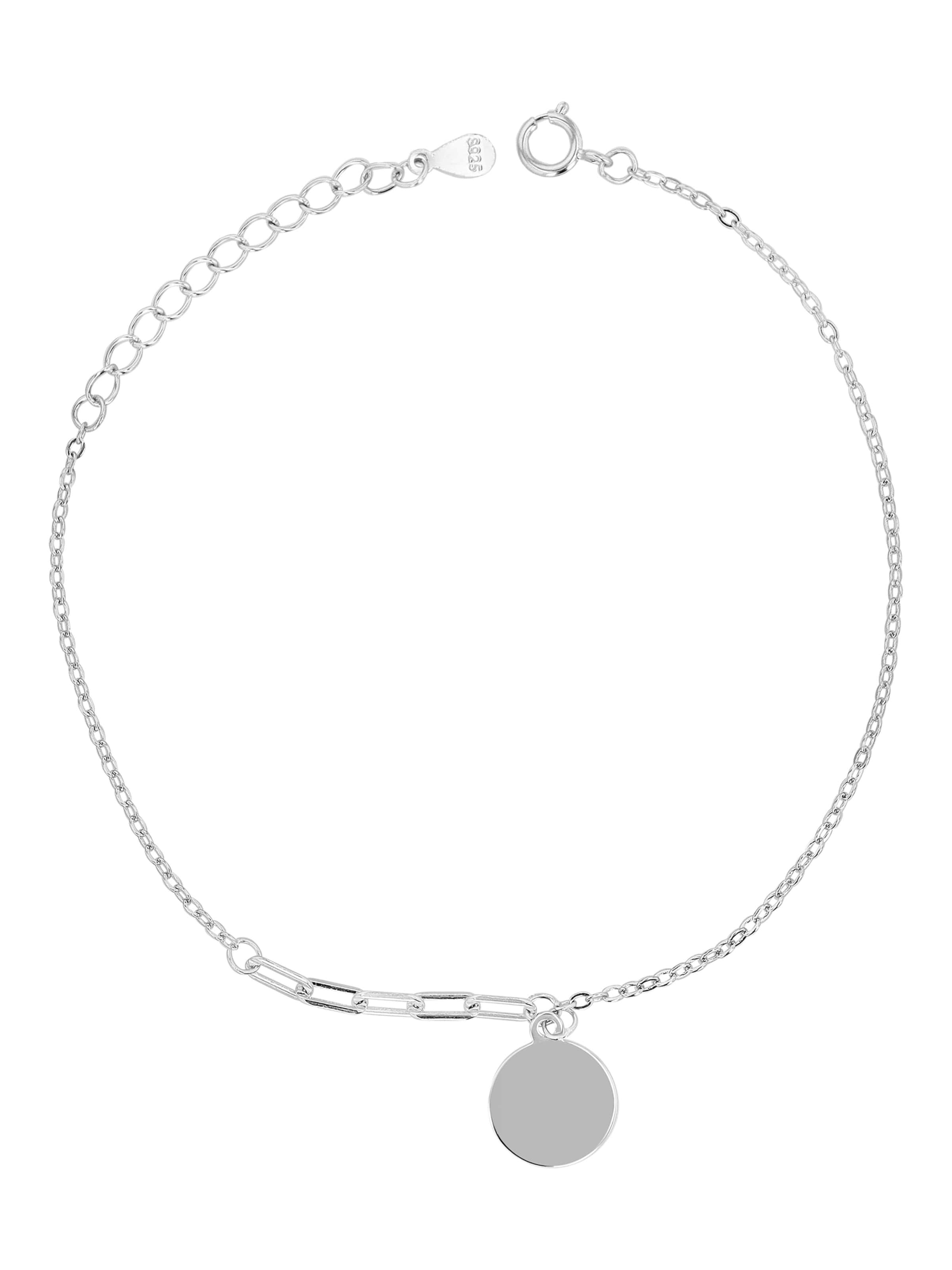 Akzent Bracelet 'langlebig' in Silver: front