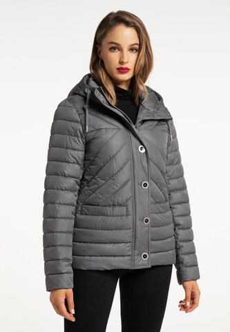 faina Winter Jacket in Grey: front