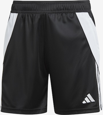 ADIDAS PERFORMANCE Regular Workout Pants 'TIRO 24' in Black: front