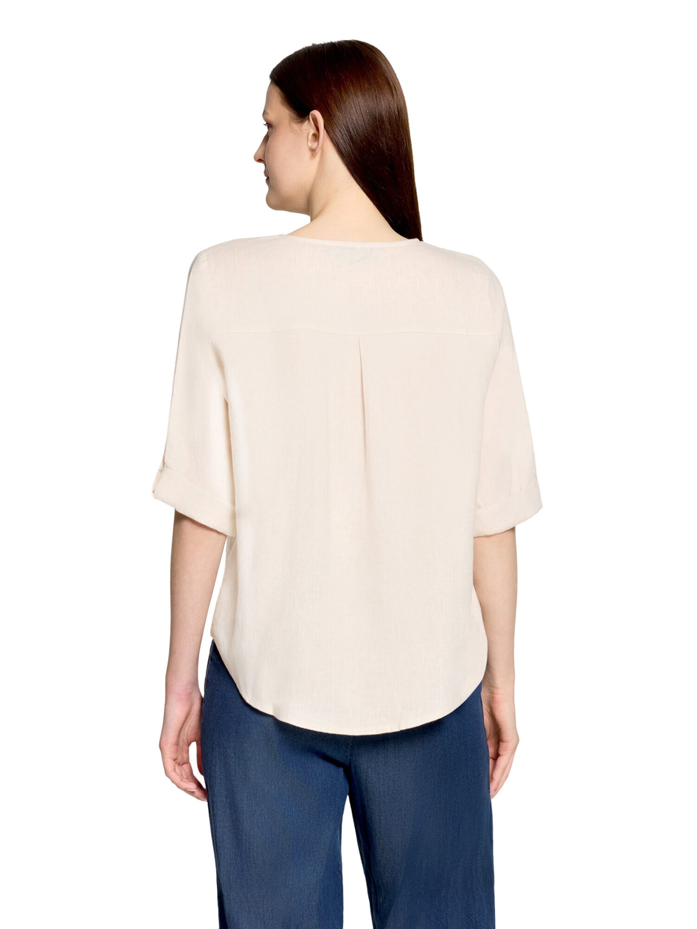 Cartoon Bluse in Beige
