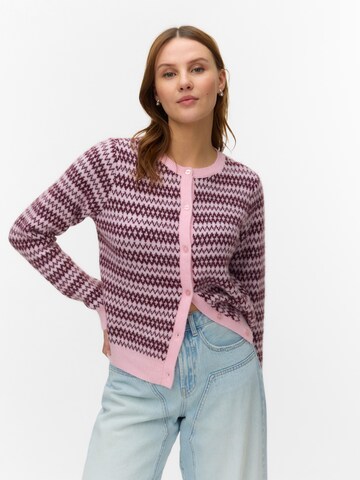VERO MODA Knit cardigan 'VMBIRCH' in Pink: front
