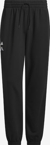 Effilé Pantalon de sport 'Anthony Edwards Foundation' ADIDAS PERFORMANCE en noir : devant