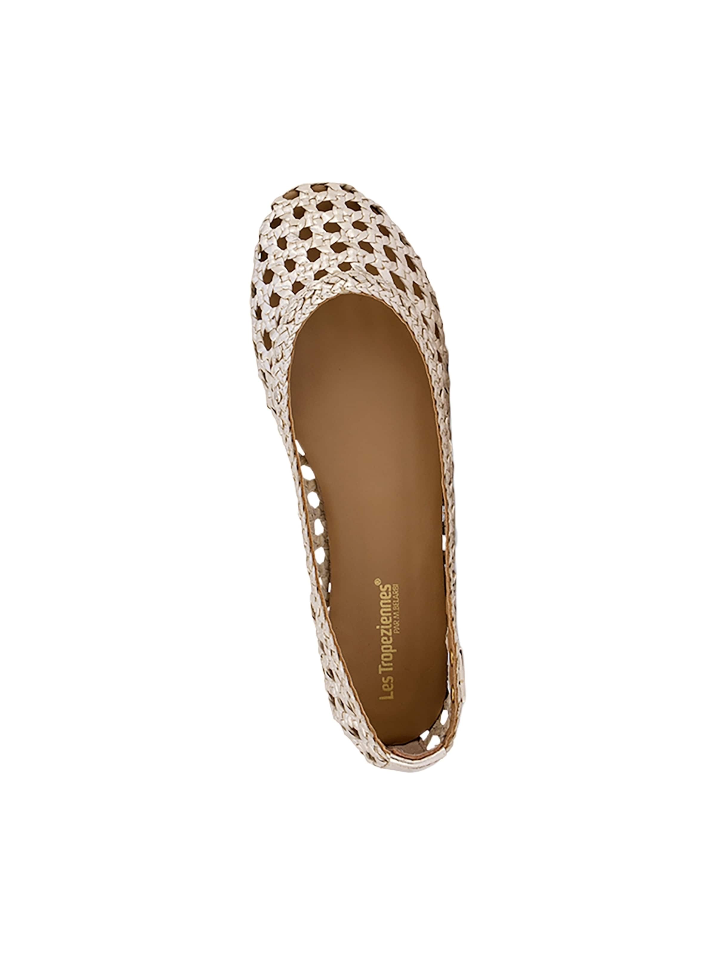 Les Tropéziennes Ballerina 'Lederballerina Ziggy' in Goud