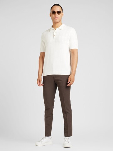 JACK & JONES Slim fit Pleated Pants 'JPRFRANCO' in Brown