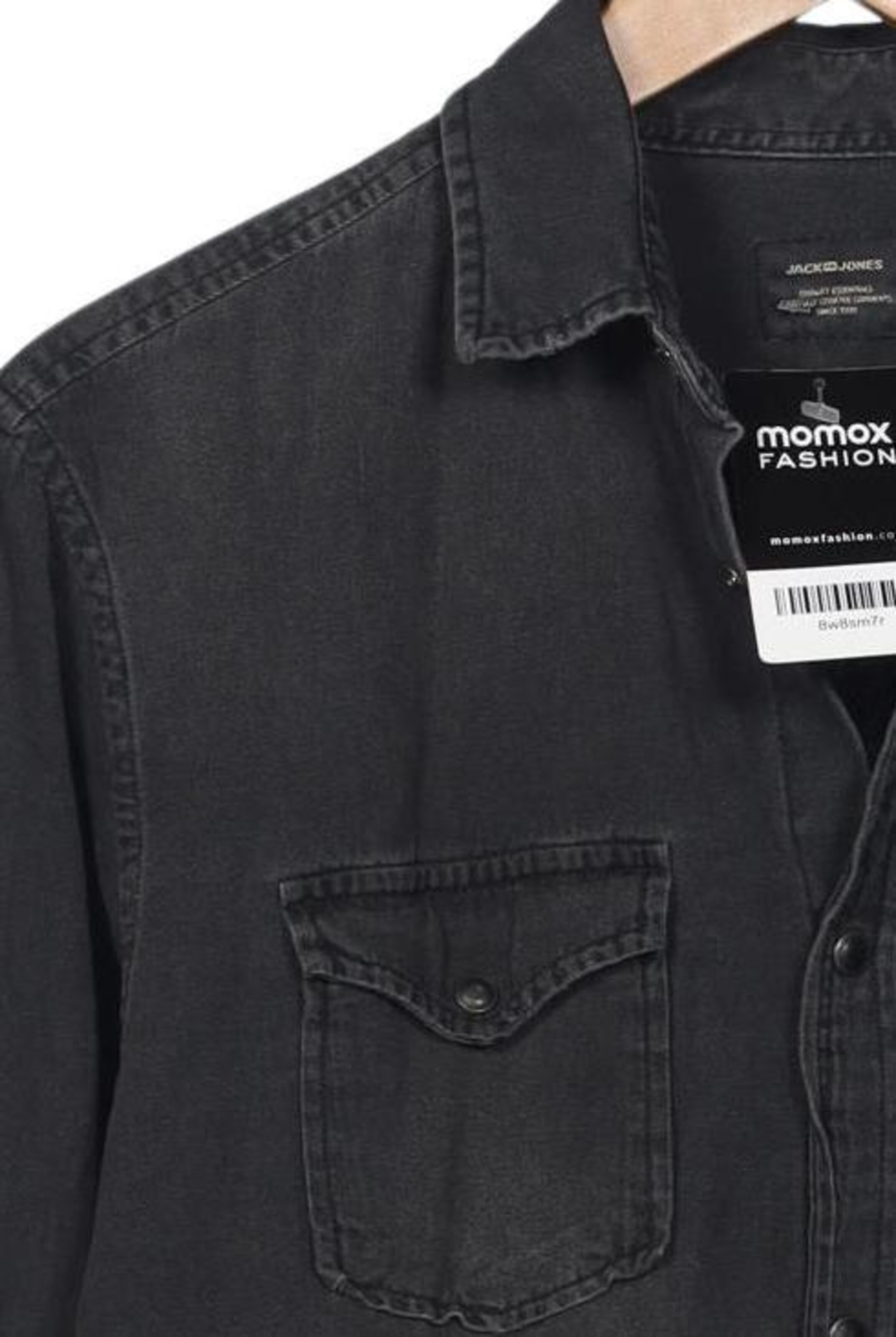 JACK & JONES Button Up Shirt in S in Grey