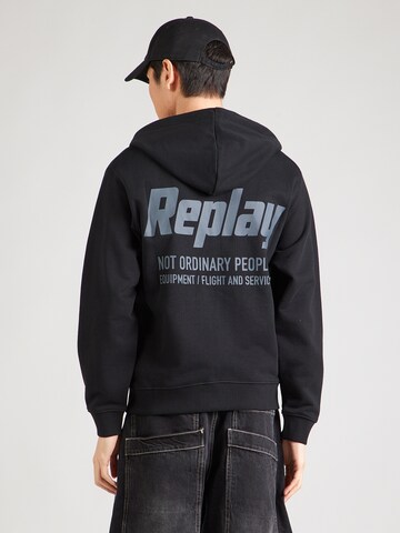 Hanorac de la REPLAY pe negru: față