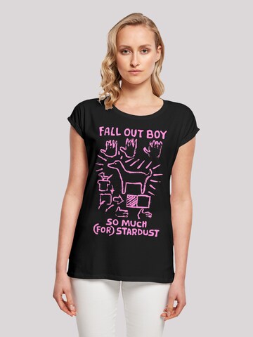 F4NT4STIC T-Shirt 'Fall Out Boy Pink Dog So Much Stardust' in Schwarz: Vorderseite