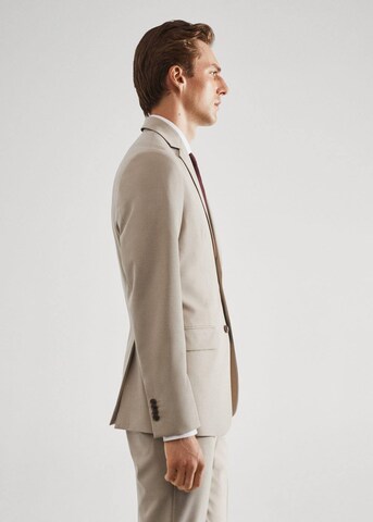 MANGO MAN Regular Fit Sakko 'Brasilia' in Beige