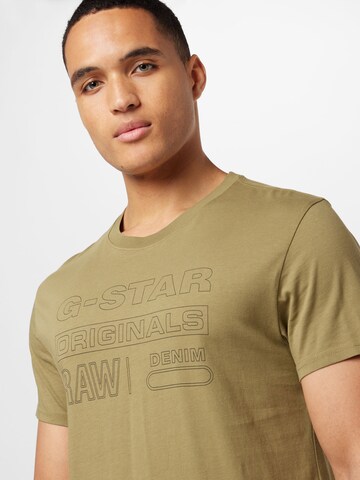 žalia G-Star RAW Marškinėliai