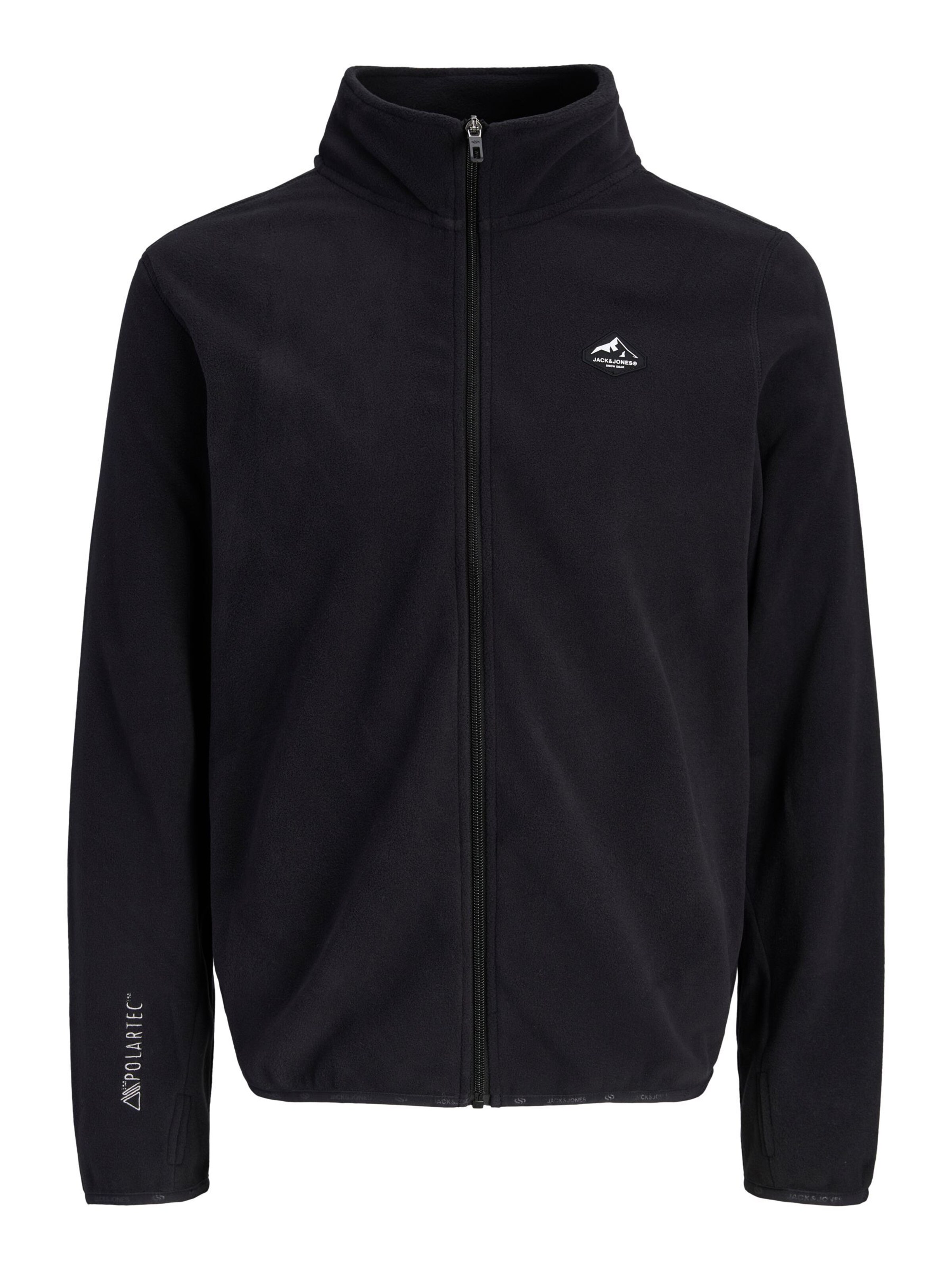 Veste en polaire Jack & Jones Junior en noir : devant