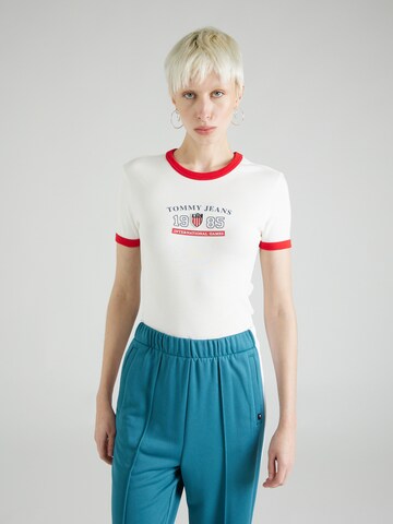 Tommy Jeans Shirt 'ARCHIVE GAMES' in White: front