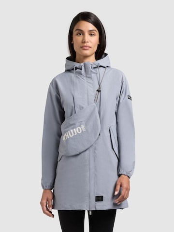 Manteau mi-saison 'Ameti' khujo en bleu : devant