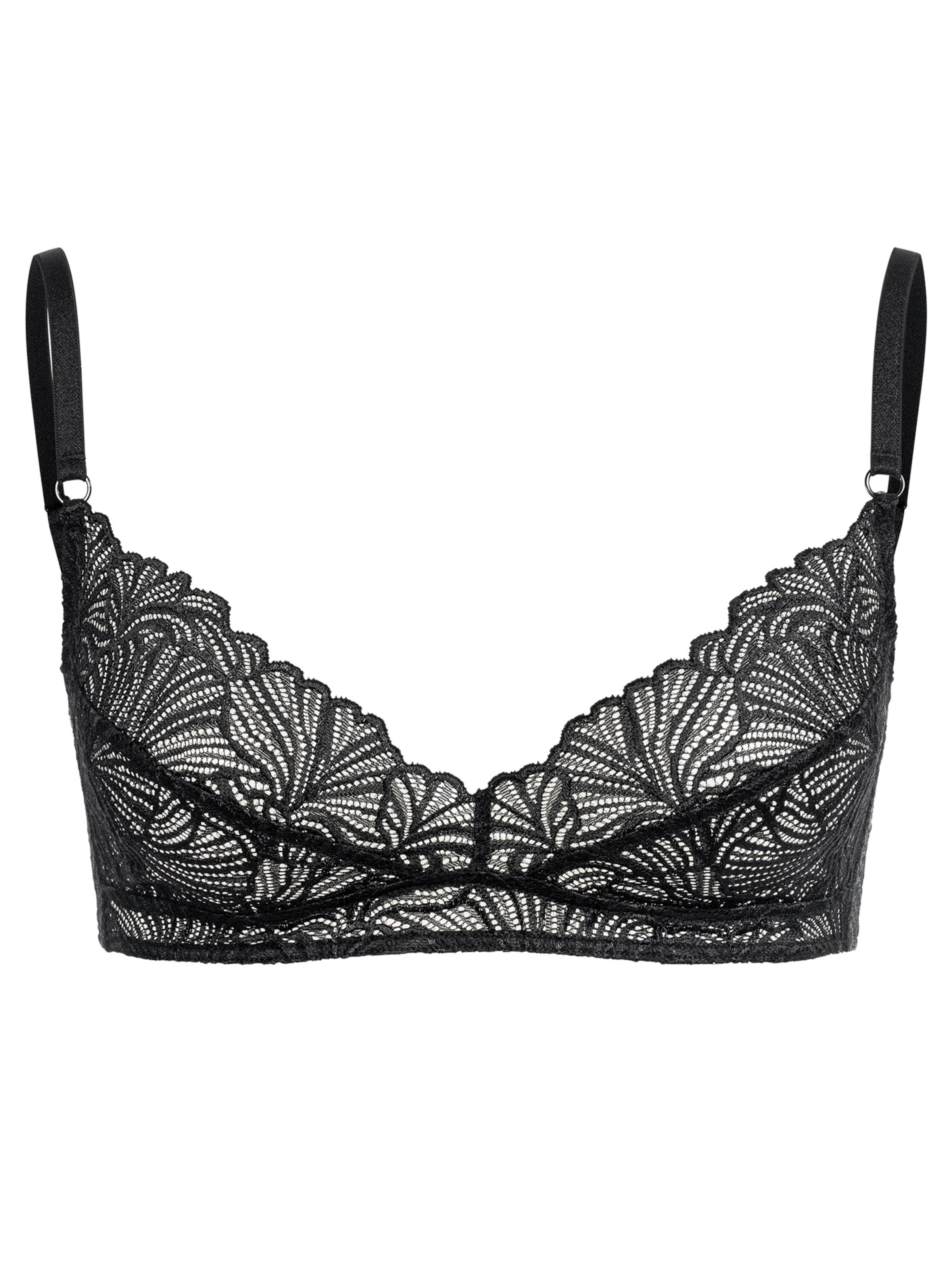 Bustier Soutien-gorge Erlich Textil en noir : devant