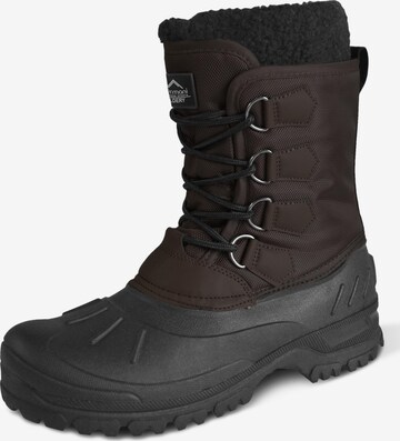 normani Snow Boots 'Coldery' in Brown: front