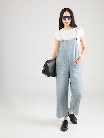 Monki Loose fit Jean Overalls in Blue