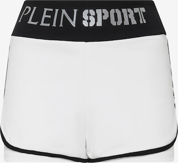 Pantalon de sport Plein Sport en blanc : devant