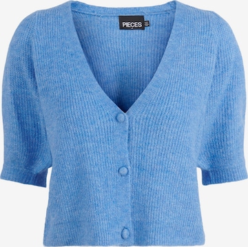 Cardigan PIECES en bleu : devant