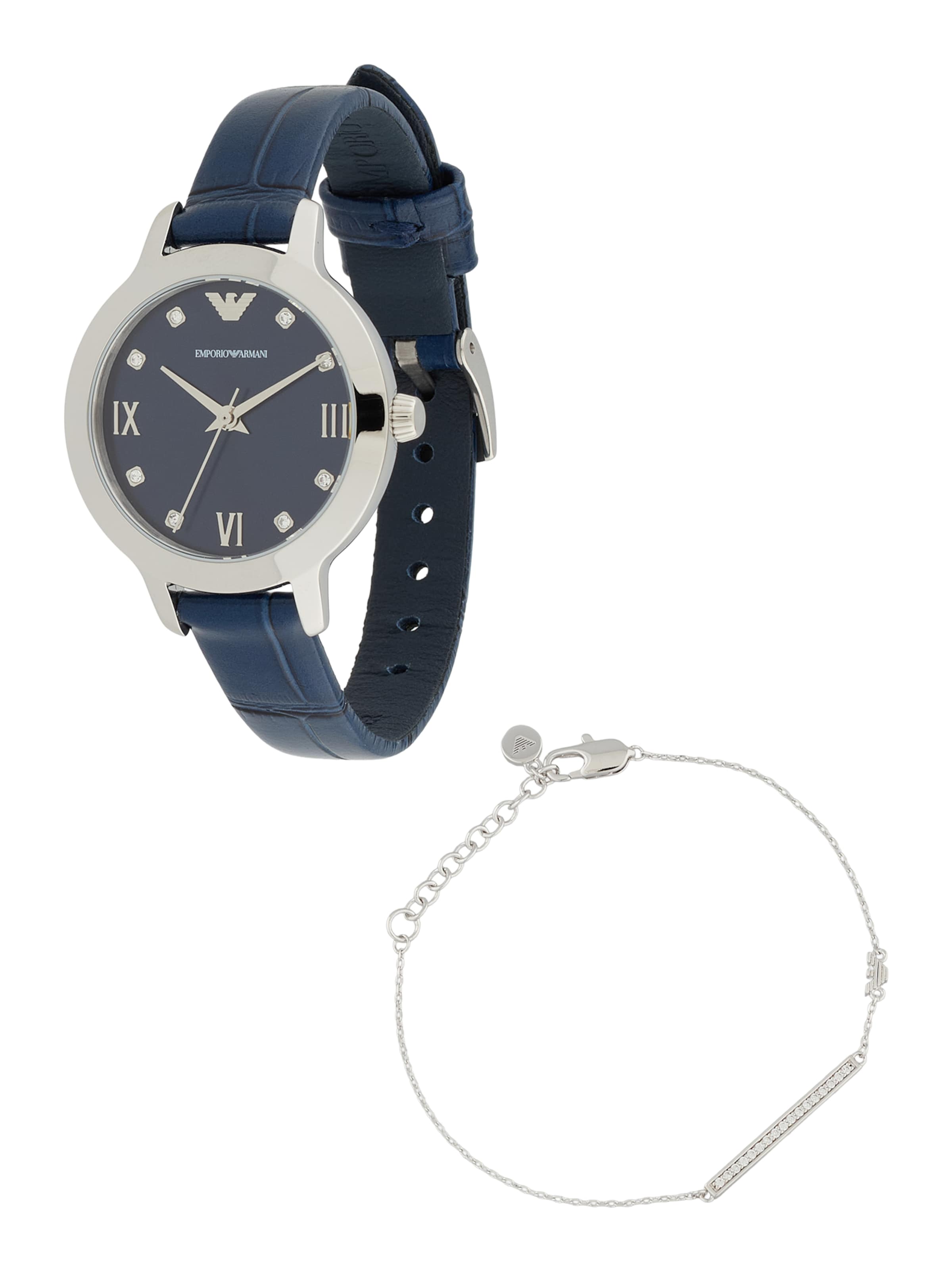 Emporio Armani Analog klocka i silver: framsida