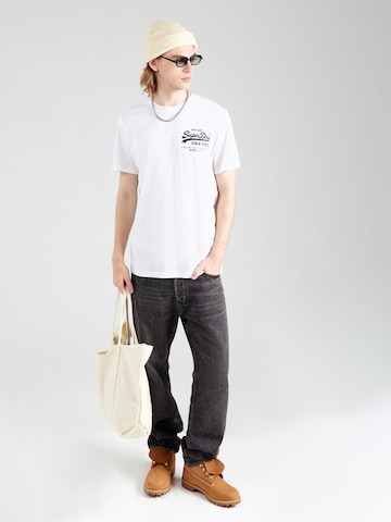 Superdry Тениска 'TOKYO' в бяло