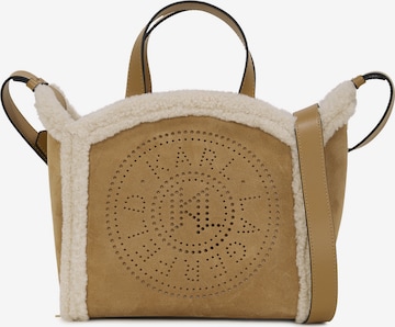 Karl Lagerfeld Pussukkalaukku värissä beige: etupuoli