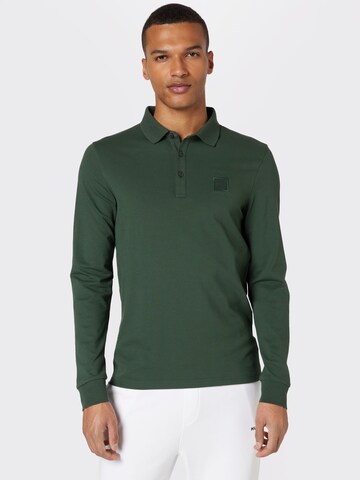 BOSS - Camisa 'Passerby' em verde: frente