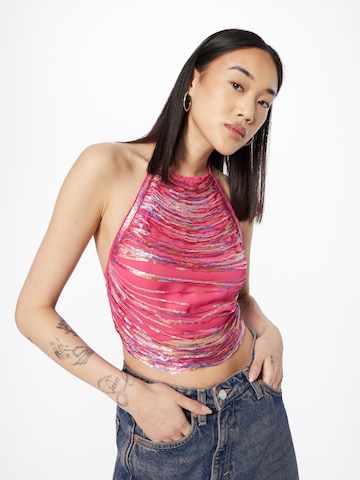 Nasty Gal Topp i rosa: forside