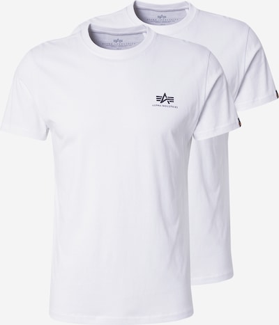 Marškinėliai iš ALPHA INDUSTRIES, spalva – juoda / balta, Prekių apžvalga