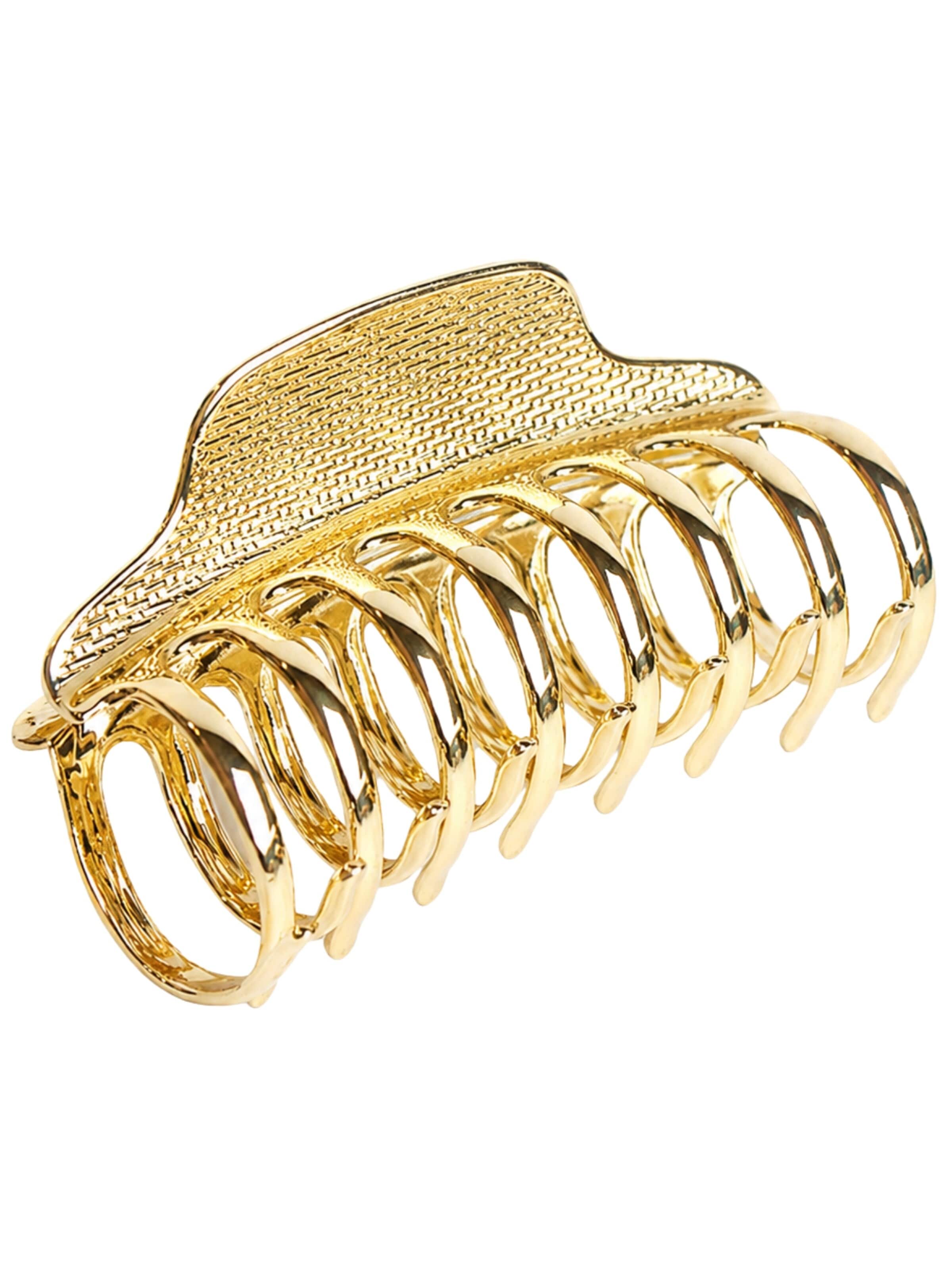 soho Hair accesoires Hair jewelry 'London Metal Hair Claw - Gold' in One Size in Gold, Item view