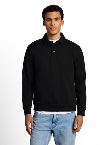 TOM TAILOR DENIM Sweatshirt in Schwarz: Vorderseite