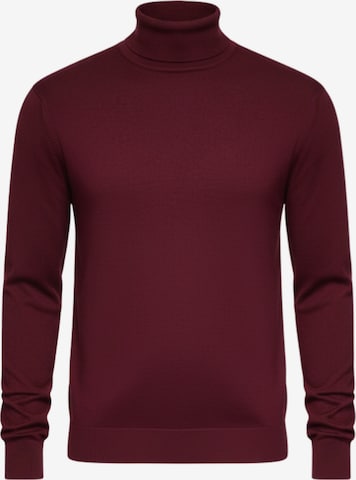 Pull-over 'OM-SWTN-0101' Ombre en rouge : devant