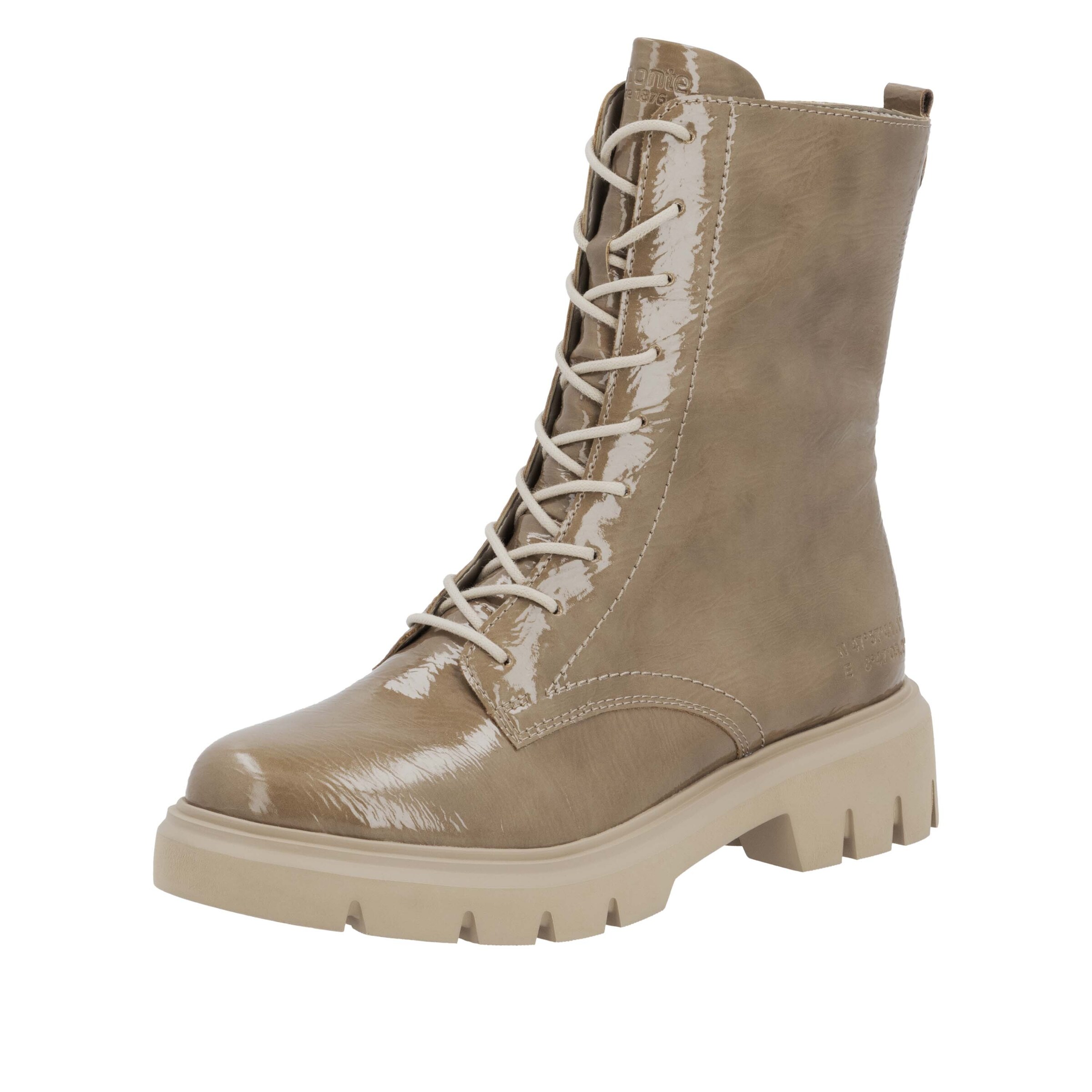 REMONTE Lace-Up Boots 'D1W72' in Beige: front