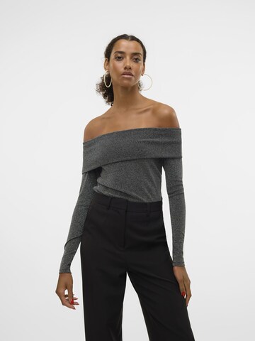 VERO MODA Shirt 'DYNASTY' in Grijs: voorkant