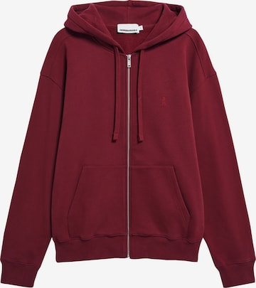 ARMEDANGELS Sweat jacket in Red: front