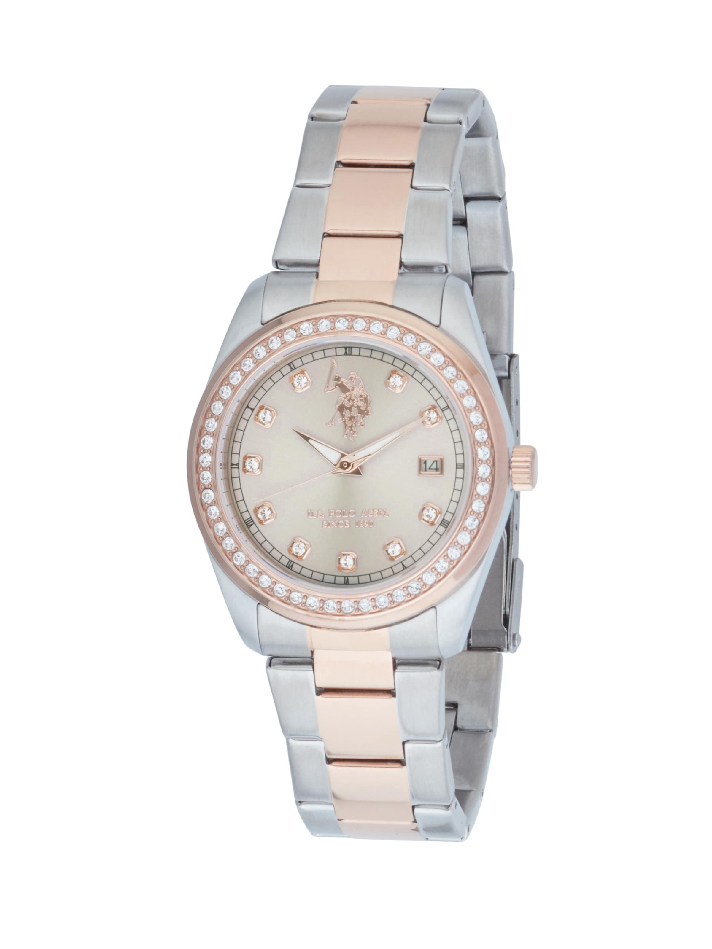 Orologio analogico 'Fancy' di U.S. POLO ASSN. in oro: frontale