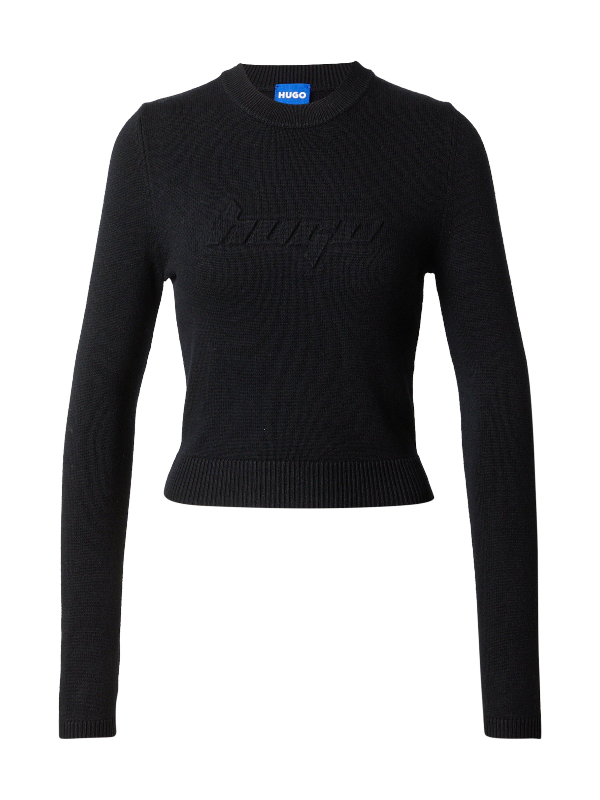 Pullover di HUGO in nero: frontale