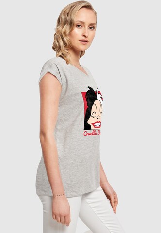 ABSOLUTE CULT T-Shirt '101 Dalmations - Cruella De Vil Head' in Grau