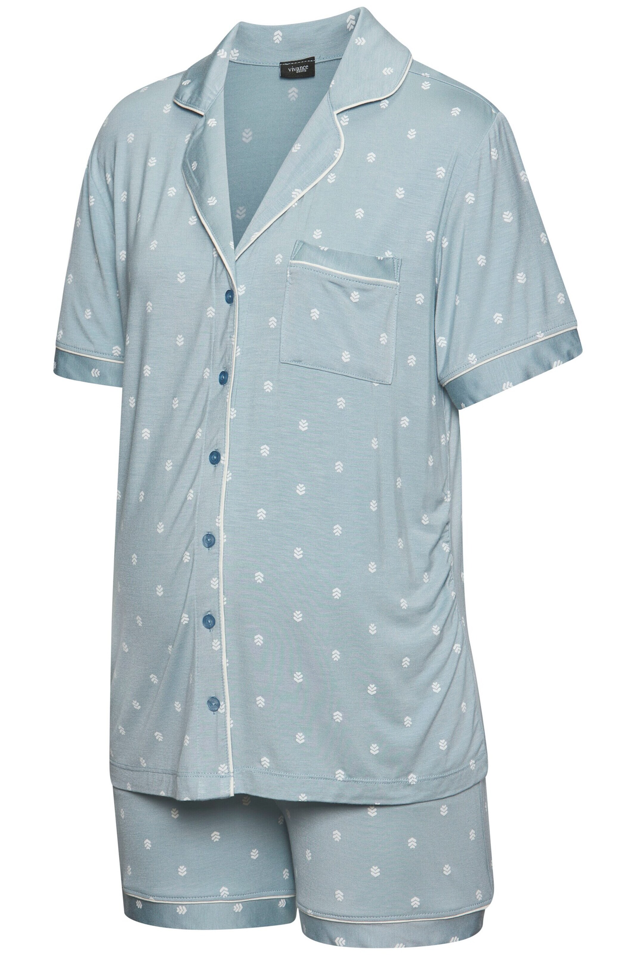 VIVANCE Pyžamo - světlemodrá / offwhite, Produkt