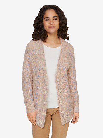 Linea Tesini by heine Knit Cardigan in Beige: front