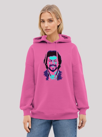 Sweat-shirt 'TV Times Jeremy Beadle 1982 Pop Art' F4NT4STIC en rose : devant