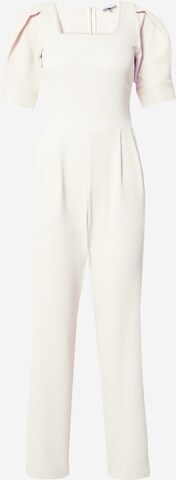 Closet London Jumpsuit in Beige: front