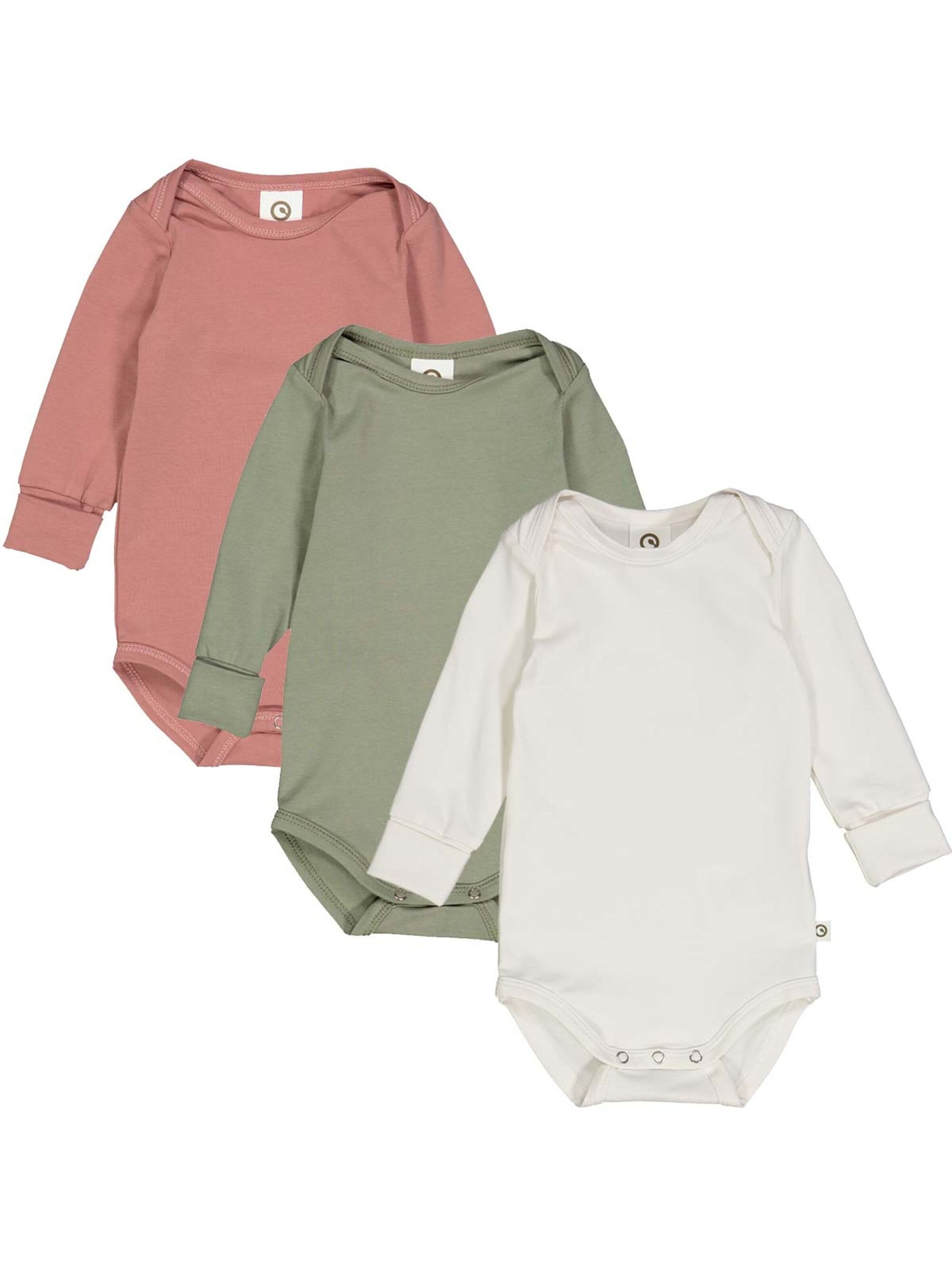 Tutina / body per bambino di Müsli by GREEN COTTON in verde: frontale