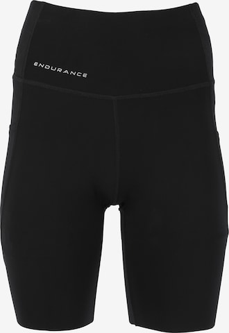 ENDURANCE Skinny Sportshorts 'Tathar' in Schwarz: predná strana