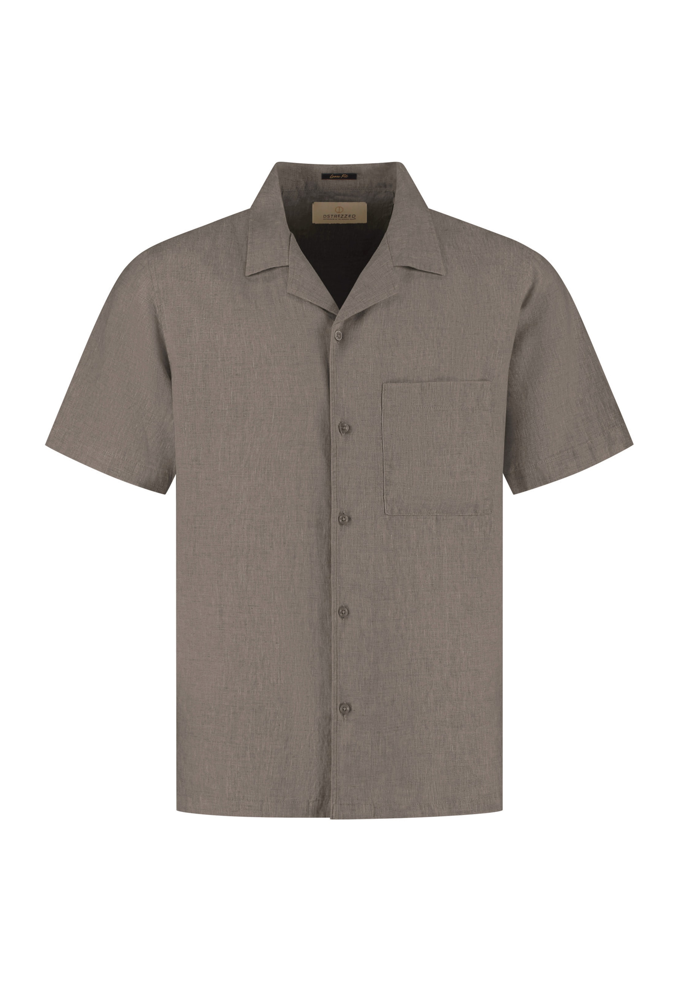 Regular fit Camicia 'Hero Resort' di Dstrezzed in marrone: frontale
