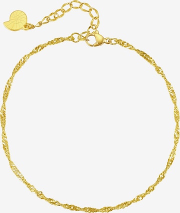 Bijoux de pied 'Singapore' Hey Happiness en or : devant