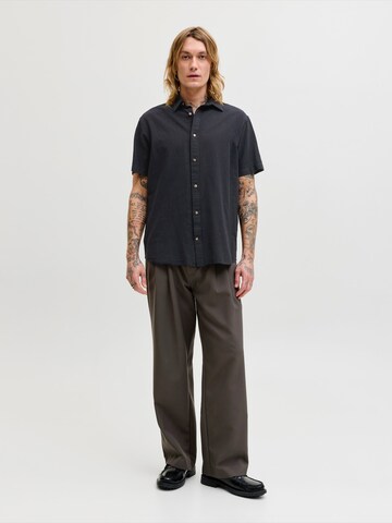 JACK & JONES - Ajuste regular Camisa 'JJESUMMER' en negro