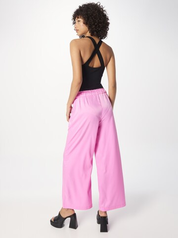 SISTERS POINT Wide Leg Bukser 'VISOLA' i pink